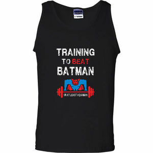 Train Insaiyan Gym T-Shirt Training to Beat Batman or at least Aquaman Goku Tee