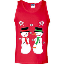 Load image into Gallery viewer, New Merry Christmas Snowman T-shirt Red Funny XMAS Gift Shirts Santa T shirt