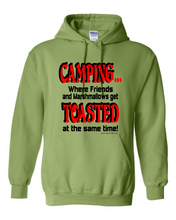 Load image into Gallery viewer, Pullover Hoodie Sweatshirt Camping Where Friends Marshmallows Get Toasted Same