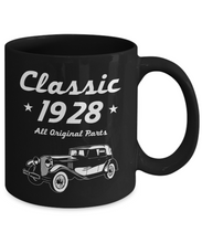 Load image into Gallery viewer, Classic 1928 All Original Parts Mugs - Unique Coffee Mug (Black) - Coffee Mug