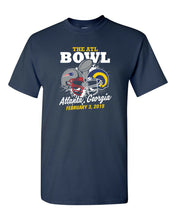 Load image into Gallery viewer, Super Bowl Patriots Rams Custom Men&#39;s T-Shirt Football ATL Bowl Tee New