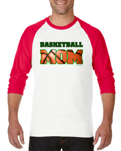 Load image into Gallery viewer, Raglan T-shirt 3/4 Sleeve Sports Basketball Mom Mother