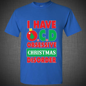 CHRISTMAS gift t shirt funny christmas OCD obsessive christmas disorder tank top