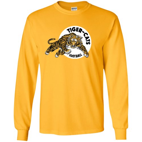 Hamilton Tiger Cats Retro CFL Logo G240 Gildan Long Sleeve T-Shirt