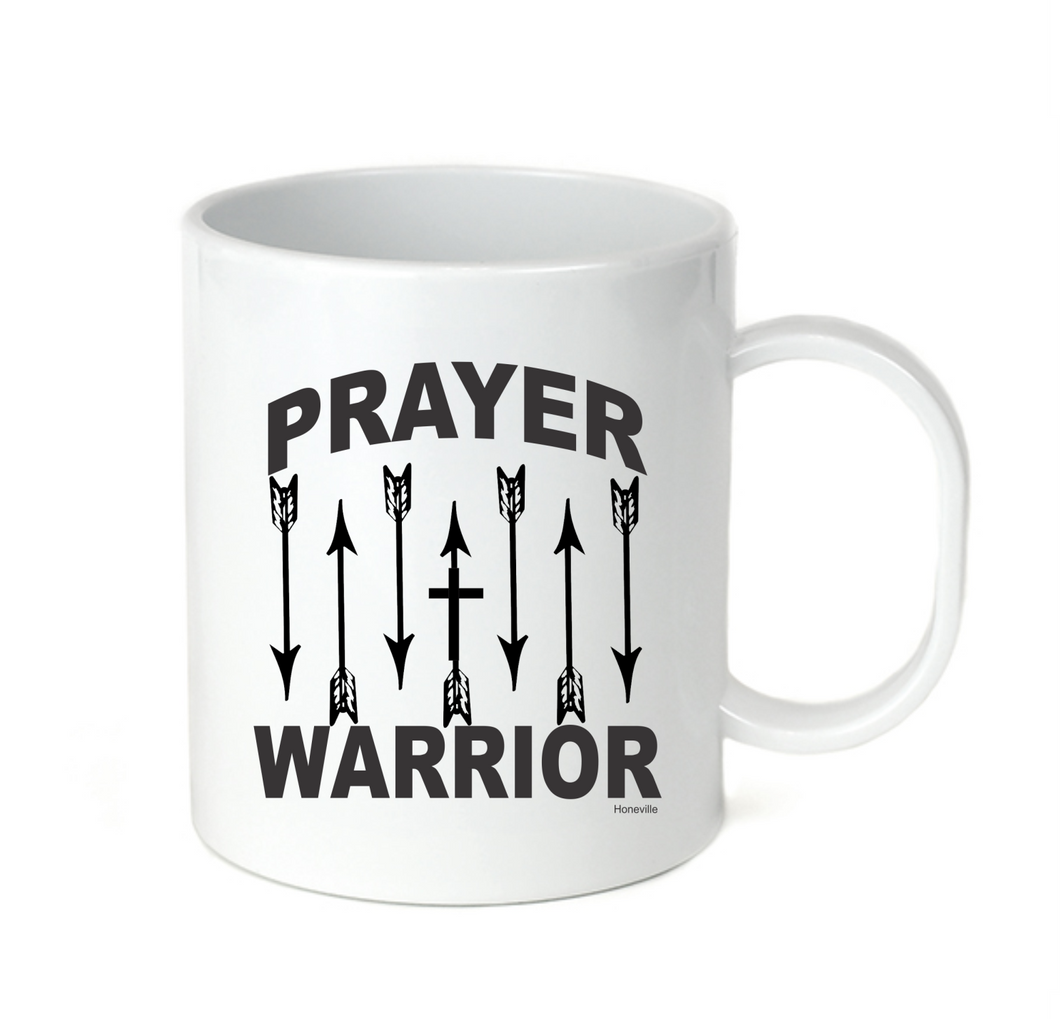 Coffee Cup Mug Travel 11 15 oz Prayer Warrior Christian Arrows Pray