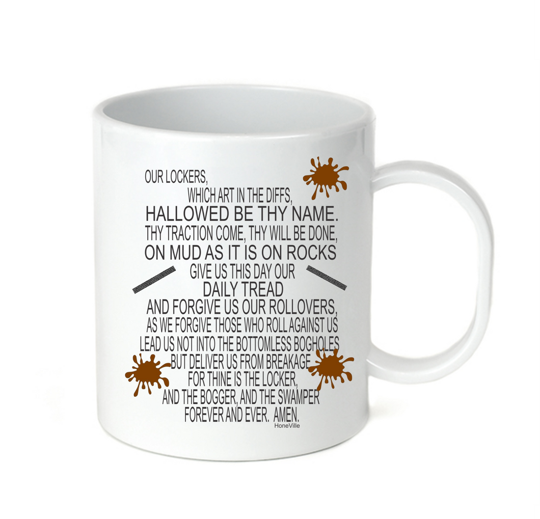 Coffee Cup Mug Travel 11 15oz Funny Lord's Jeep Prayer Mudding 4 Wheel Drive