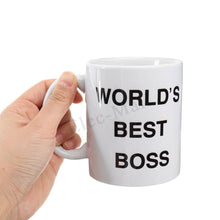 Load image into Gallery viewer, Worlds Best Boss - Funny Coffee Mug Tea Coffee White Ceramic Mugs Cup Drink