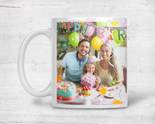 Load image into Gallery viewer, Personalized Mug White Ceramic 11oz Photo Gift Custom Coffee Cup Picture on Mug