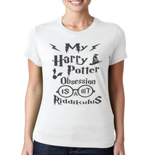 Load image into Gallery viewer, Harry Potter Obsession Is Riddikulus - Mens Womens/Ladies Hogwarts T-Shirt