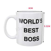 Load image into Gallery viewer, Worlds Best Boss - Funny Coffee Mug Tea Coffee White Ceramic Mugs Cup Drink