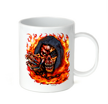Load image into Gallery viewer, Coffee Cup Mug Travel 11 15oz Rebel Attitude Demon Skull Wicked Evil Hell