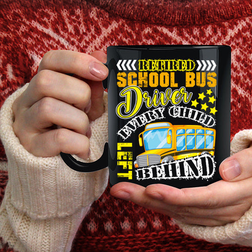 Retired School Bus Driver Coffee Mug, Cool Retirement Coffee Cup