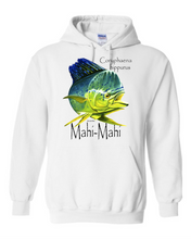 Load image into Gallery viewer, hooded Pullover Sweatshirt Hoodie Fish Fishing Mahi Mahi Coryphaena Hippurus