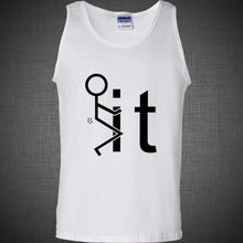 Load image into Gallery viewer, F**k It Funny College Party T-SHIRT humor stick man fck it Tee