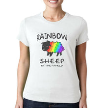 Load image into Gallery viewer, LGBT Rainbow Sheep Of The Family - T-Shirt Mens/Womens Tee - Rainbow Pride Love