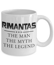 Load image into Gallery viewer, The Man Myth Legend Mug Personalised Named Coffee Cup 11 oz Gift For Dad Mens