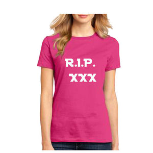 XXXtentacion T shirt R.I.P rip hip hop rapper Tee memorial t shirt women's top