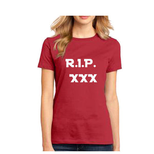 XXXtentacion T shirt R.I.P rip hip hop rapper Tee memorial t shirt women's top