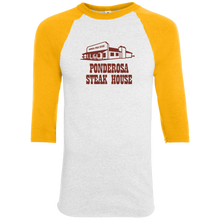 Load image into Gallery viewer, Ponderosa Steak House - 420 Augusta Colorblock Raglan Jersey