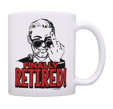 Load image into Gallery viewer, Retiree Gifts for Men Finally Retired Mug Funny Retirement Coffee Mug Tea Cup