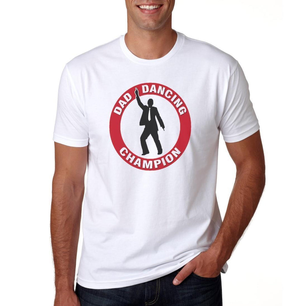 Dad Dancing Champion T-Shirt - Men's Funny Novelty T-Shirt - Father's Day Gift