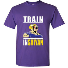 Load image into Gallery viewer, Train Insaiyan Gym T-Shirt Training to Beat Goku or Krillin DBZ Dragon Ball Z T