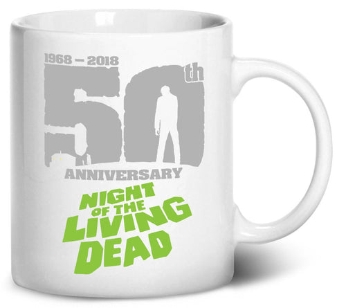 Tenacitee Night of the Living Dead 50th Anniversary Coffee Mug, 11oz, White