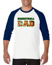 Load image into Gallery viewer, Raglan T-shirt 3/4 Sleeve Sports Basketball Dad Father