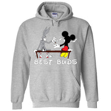 Load image into Gallery viewer, Disney BEST BUDS Weed Hoodie Funny Bugs Bunny Mickey Mouse Blunt smoking