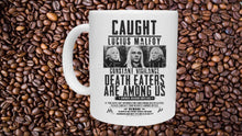 Load image into Gallery viewer, Harry Potter Hogwarts Novelty Mug Birthday Gift Wanted Poster Bellatrix Sirius