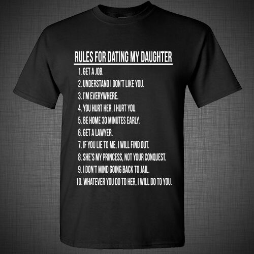 Rules for dating my daughter funny DADD Father's day gift dad T Shirt Tank Top