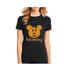 Load image into Gallery viewer, Halloween T Shirt Mommy Mom funny pumpkin head funny tee costume women&#39;s tee