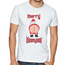 Load image into Gallery viewer, Merry Kissmyass - Christmas T-Shirt Gift - Mens/Womens Funny Tee Xmas Rude