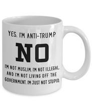 Load image into Gallery viewer, Anti Trump Mug Funny Protest Donald Trump Coffee Mug Cup Gift I Hate Trump Mug