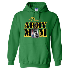 PROUD ARMY MOM US ARMY military cool present for Mom HOODIE Jacket sweatshirt