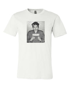 ROSA PARKS MUG SHOT CUSTOM MEN'S T-SHIRT TEE BLACK HISTORY BHM NEW - WHITE