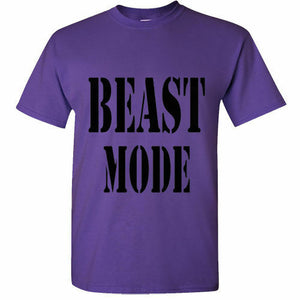 Marshawn Lynch BEAST MODE Kids youth t shirt body building Gym funny tee