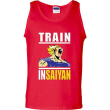 Load image into Gallery viewer, Train Insaiyan Gym T-Shirt Training to Beat Goku or Krillin DBZ Dragon Ball Z T