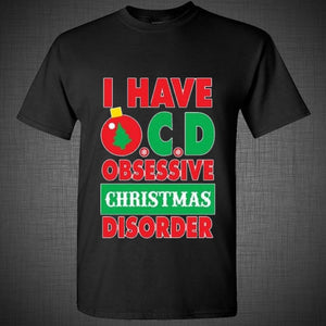 CHRISTMAS gift t shirt funny christmas OCD obsessive christmas disorder tank top