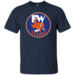 Fort Worth Texans, Hockey, CHL, Retro, 1970's, Throwback, Jersey Logo, T-shirt