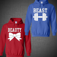 Load image into Gallery viewer, Valentine&#39;s Day Couple matching Disney hoodies Beauty and Beast HOODIE Jacket