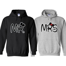 Load image into Gallery viewer, Couple matching Valentine&#39;s Day hoodies MR and MRS Husband Wife Sweatshirt