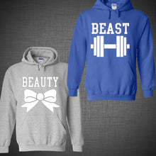 Load image into Gallery viewer, Valentine&#39;s Day Couple matching Disney hoodies Beauty and Beast HOODIE Jacket