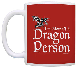 Gamer Gifts I'm More of a Dragon Person Nerd Gaming Dragon Coffee Mug Tea Cup