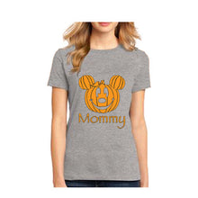 Load image into Gallery viewer, Halloween T Shirt Mommy Mom funny pumpkin head funny tee costume women&#39;s tee