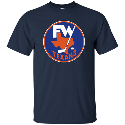 Fort Worth Texans, Hockey, CHL, Retro, 1970's, Throwback, Jersey Logo, T-shirt