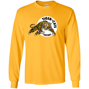 Hamilton Tiger Cats Retro CFL Logo G240 Gildan Long Sleeve T-Shirt