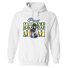 Load image into Gallery viewer, PROUD MARINE MOM US ARMY military navy cool present for mom HOODIE RED BLACK