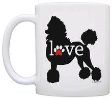 Load image into Gallery viewer, Poodle Gifts Love Dog Paw Prints Dog Owner Gifts Dog Lover Coffee Mug Tea Cup