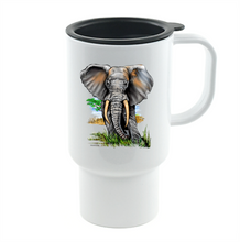 Load image into Gallery viewer, Coffee Cup Mug Travel 11 15 Oz African Wildlife Nature Elephant